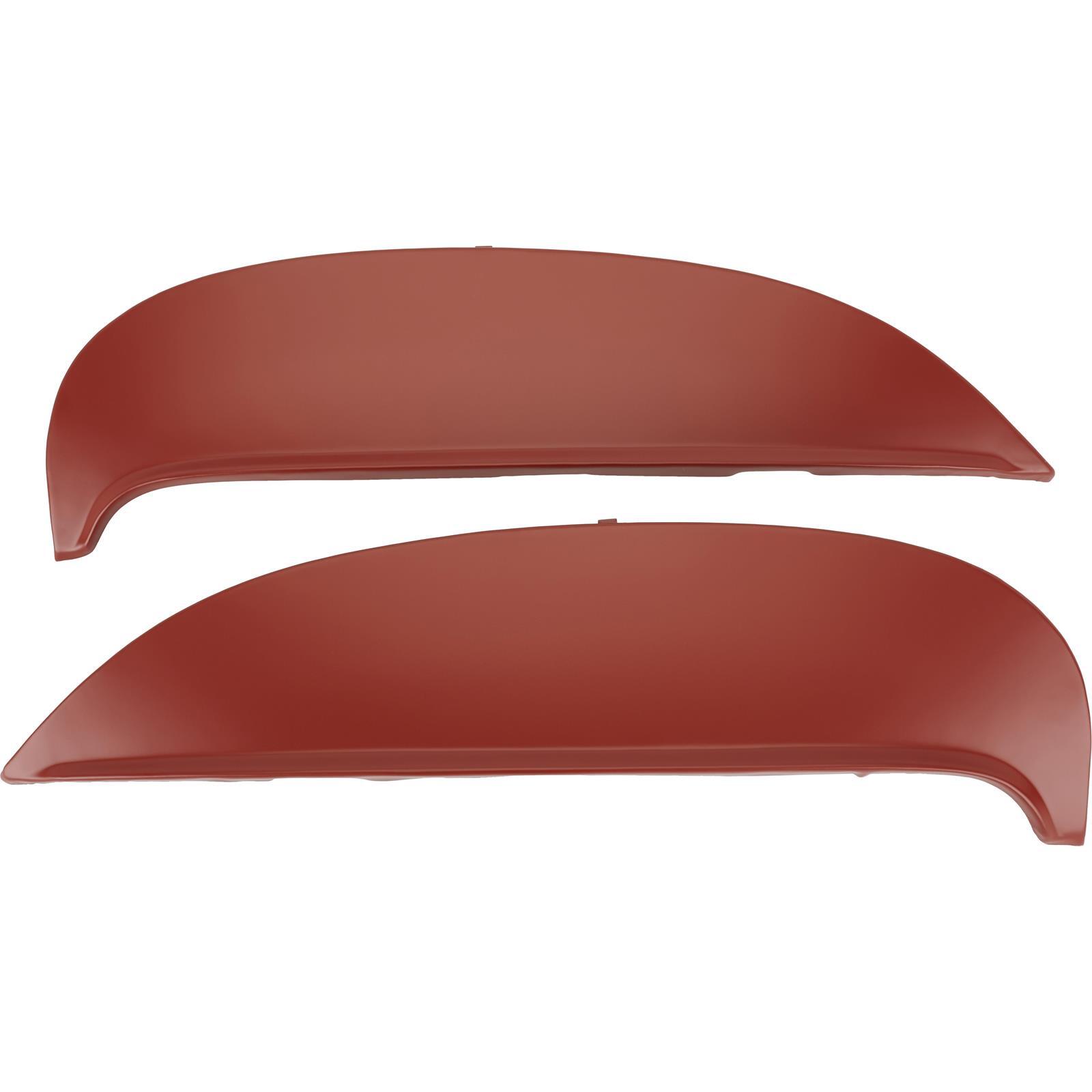 Flush Mount Steel Fender Skirt, Red, fits 1964 Chevy