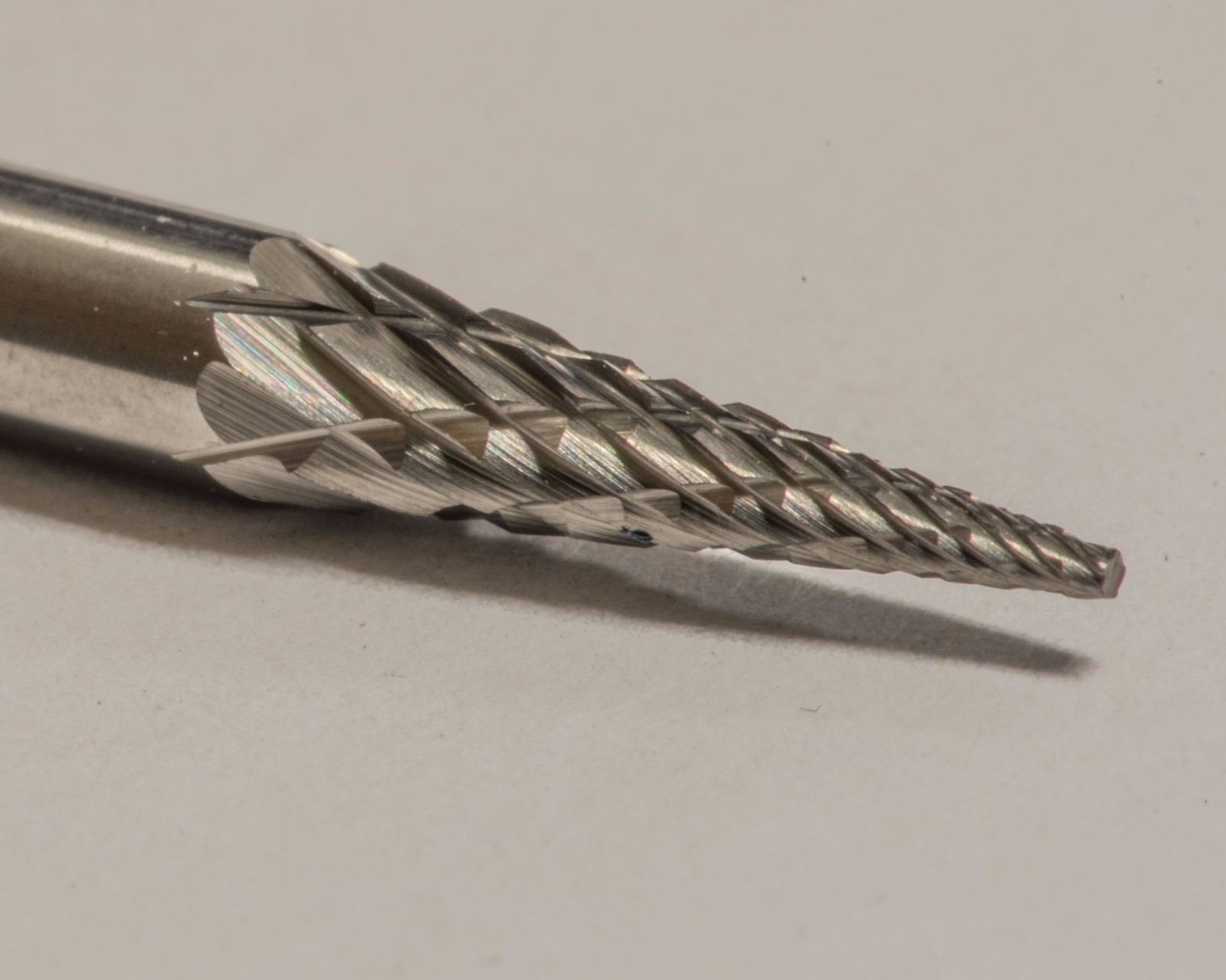 SM42D Cone SOLID Carbide Burr Bur Cutting Tool Die Grinder Bit 1/8"