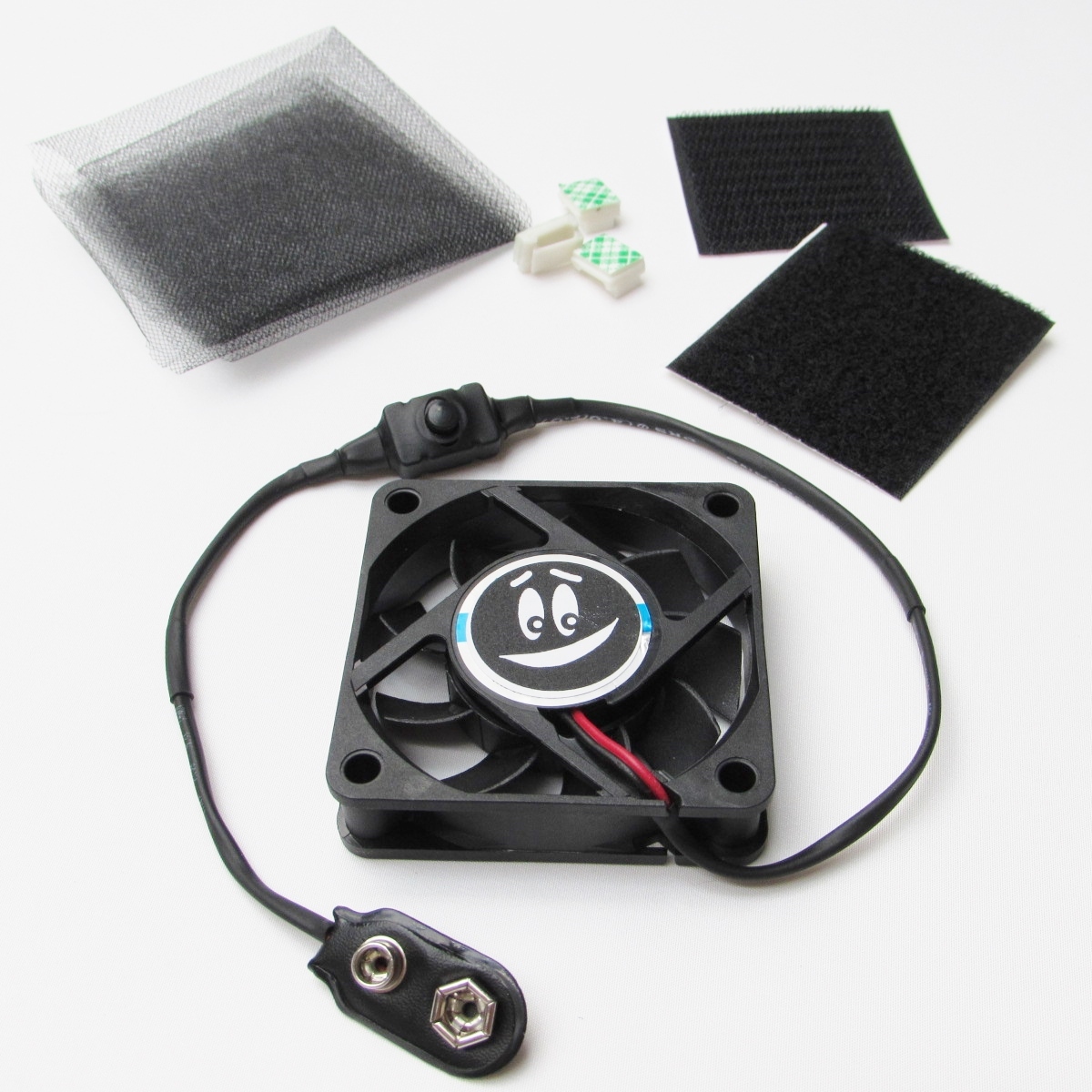 2.5" 9V MINI COOLING FAN KIT for Mascot Costume Cosplay 9 Volt Battery Portable