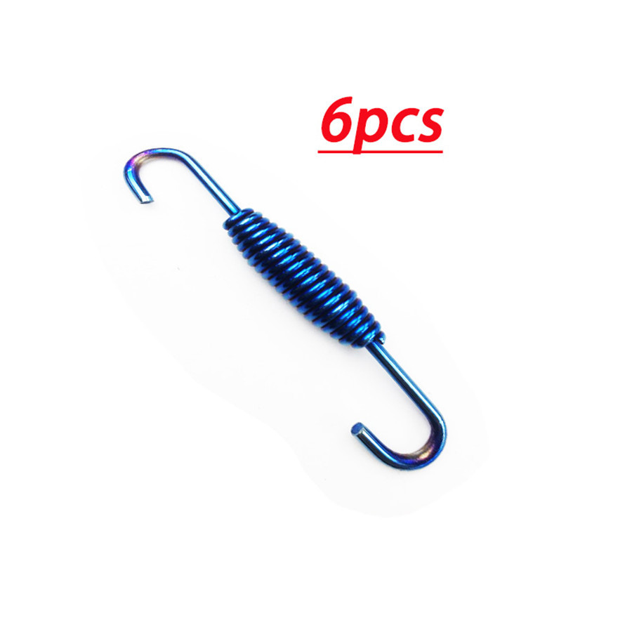 6pcs Stainless Steel Hook Scooter Motorcycle Exhaust Pipe Muffler Springs Hooks