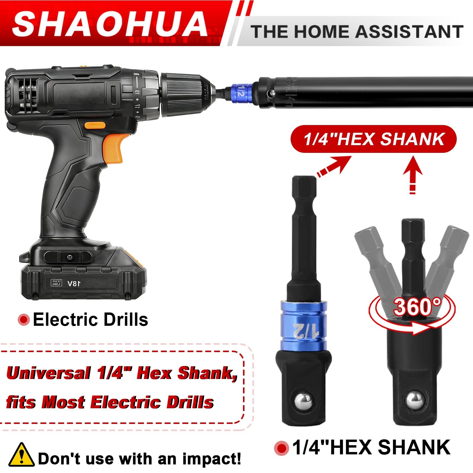 SHAOHUA 9/16"(14mm) Nut Driver 6" C. 9/16(14mm) 8" 12" hollow nut drivers