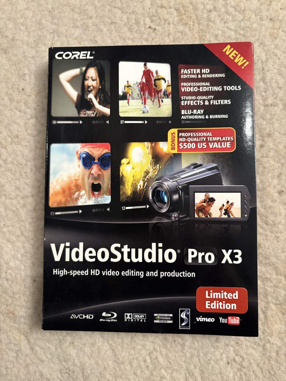 Corel VideoStudio Pro X3 High-Speed HD Video Editing & Production Software