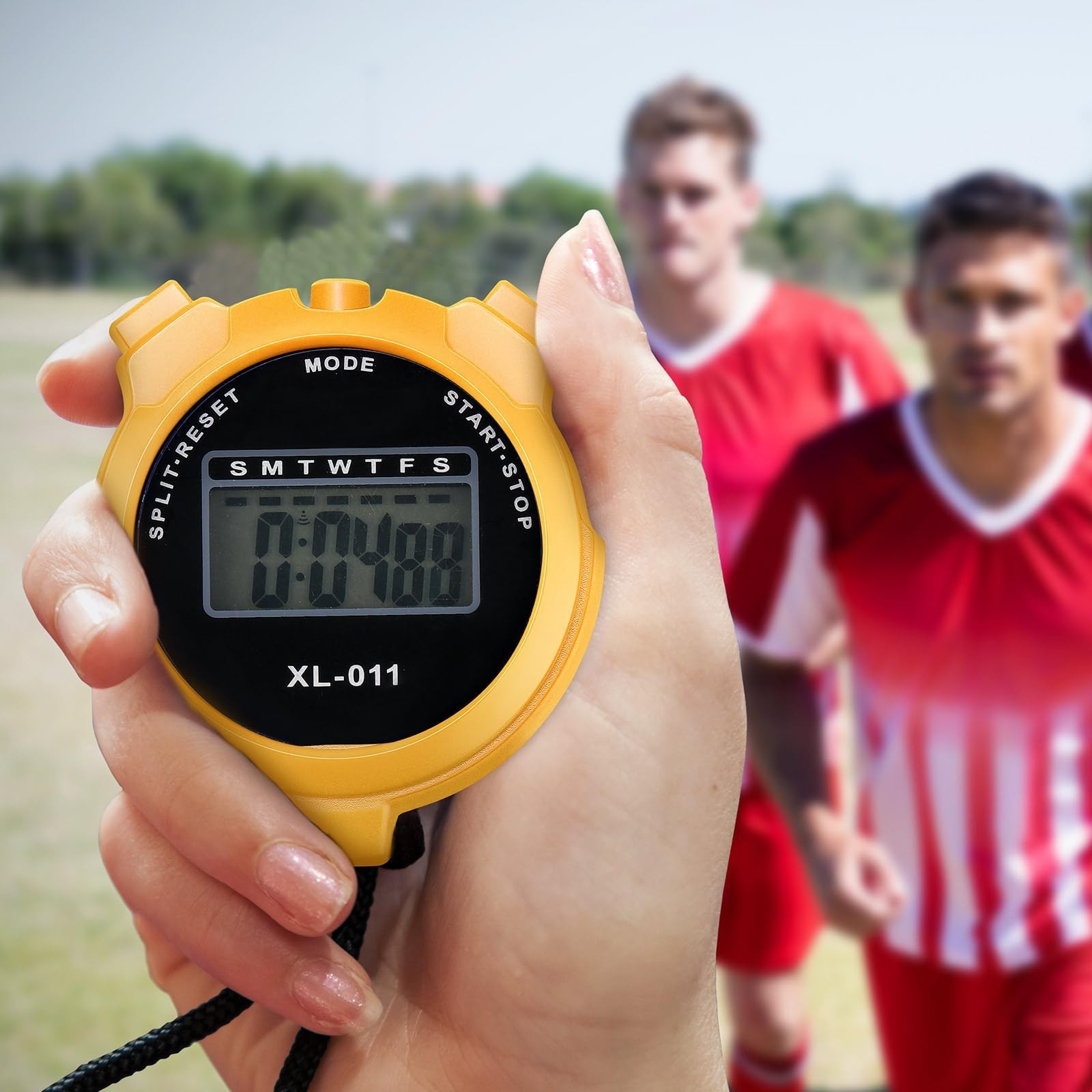 28 Pcs Digital Stopwatch Timer Set - Multi-Function Sports Timer with Lanyard, D