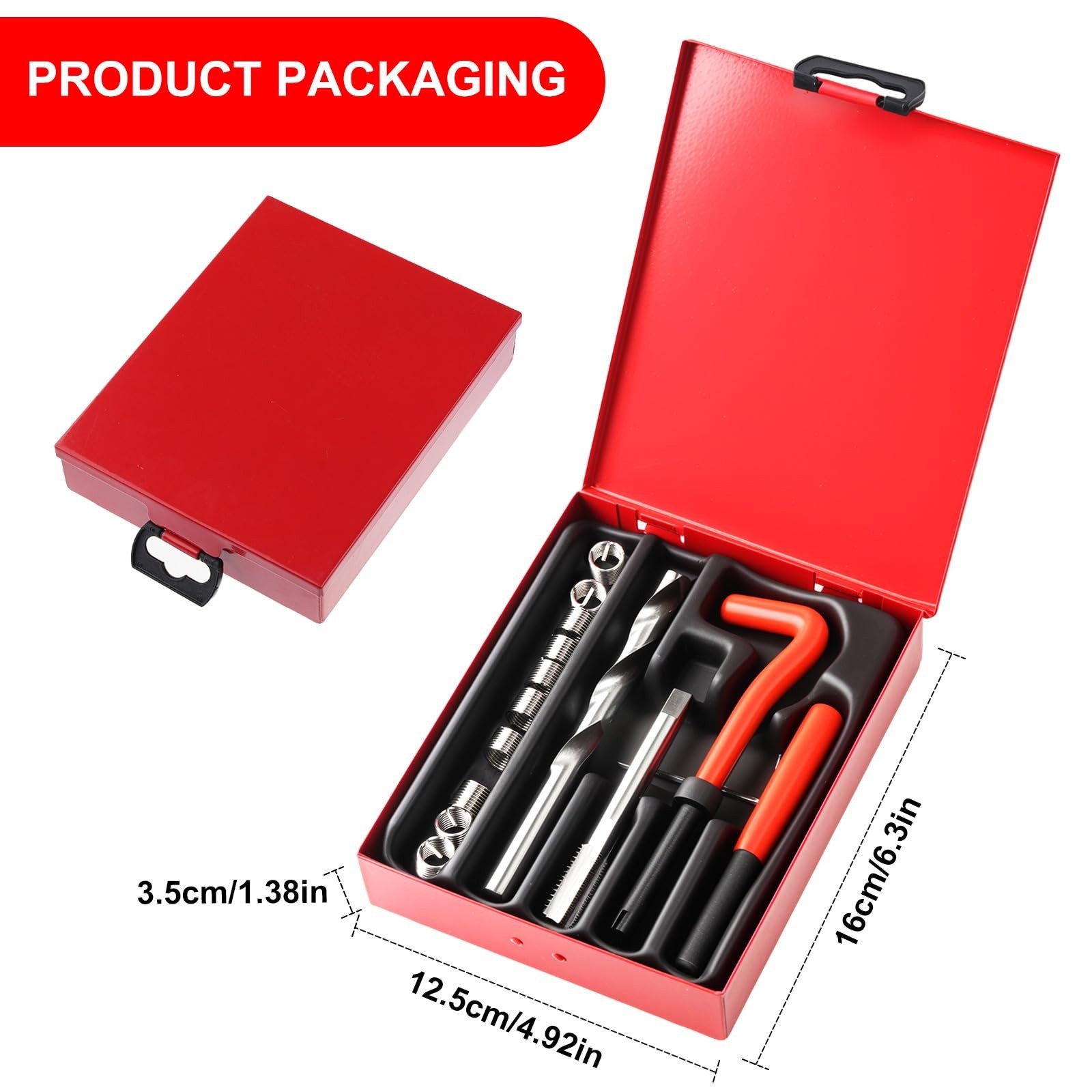 Metric Thread Repair Insert Kit M10x1.5mm | Rethreading Tool Set with HSS Drill