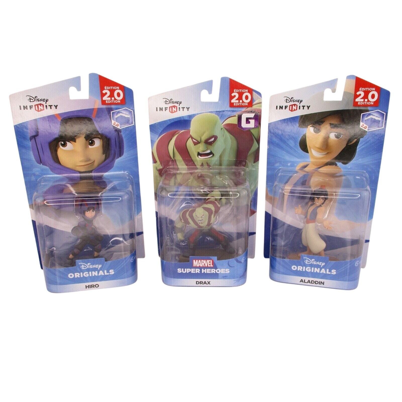 Lot 3 Disney Infinity Marvel 2.0 Drax Aladdin and Hiro BRAND NEW