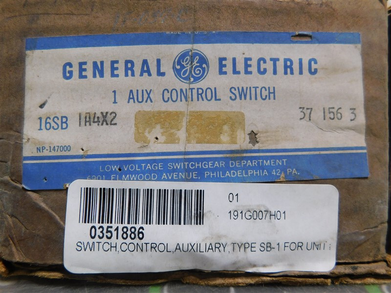 NEW General Electric 16SB1A7X2 Rotary Switch Type SB-1