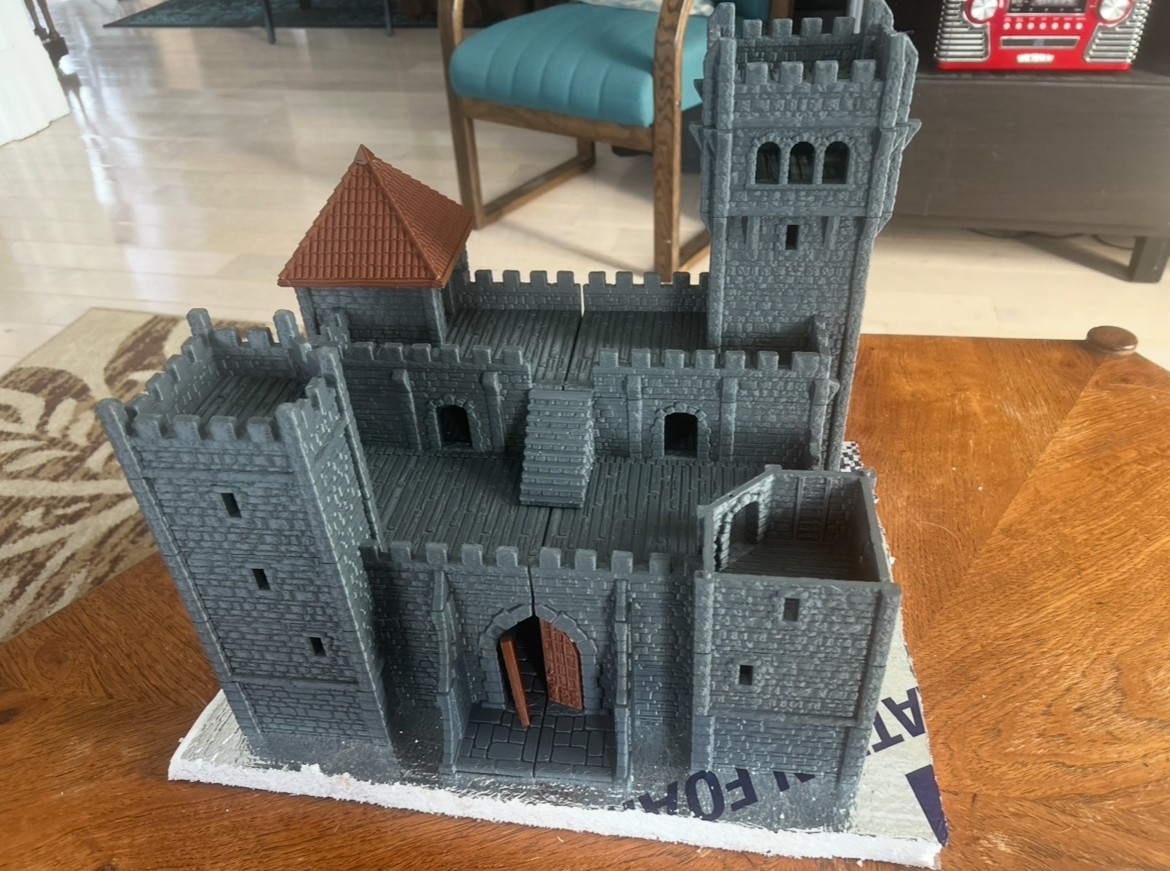 DrakenStone IronHorn Fortress stackable miniature 28mm terrain for D&D RPGs USA