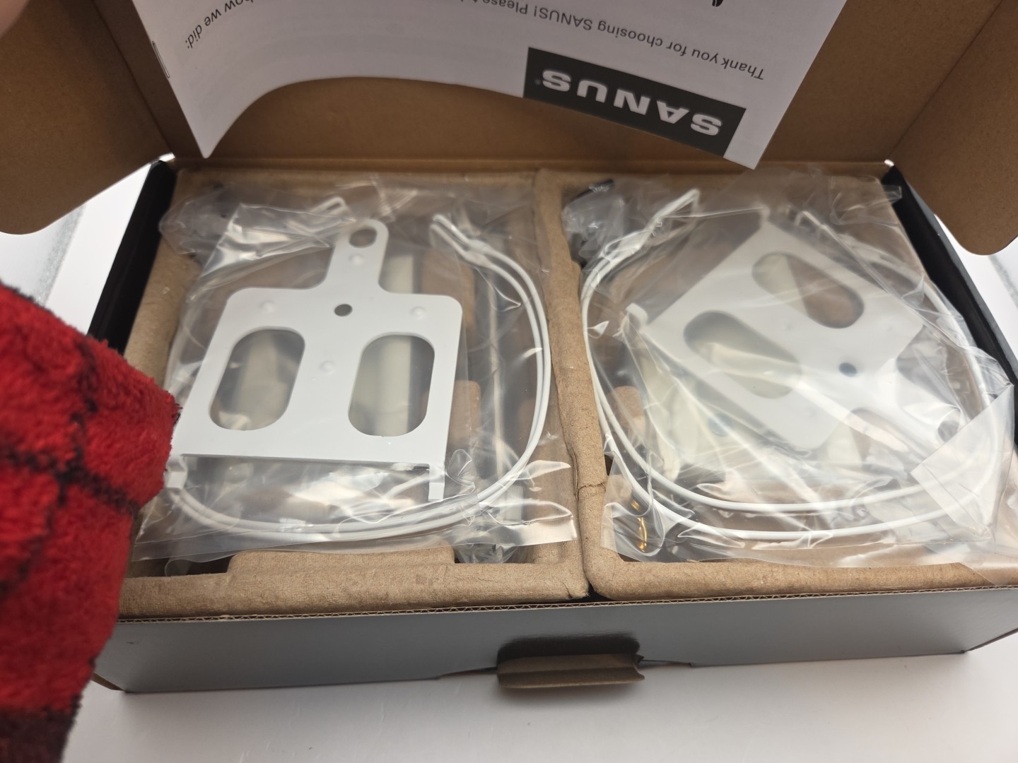 SANUS WSWM22 Adjustable Wireless Speaker Wall Mounts - White