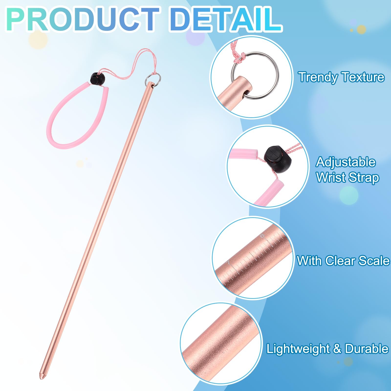 YELARXI Diving Pointer Stick, Alloy Diving Stick Rod with Measurement, Adjust...