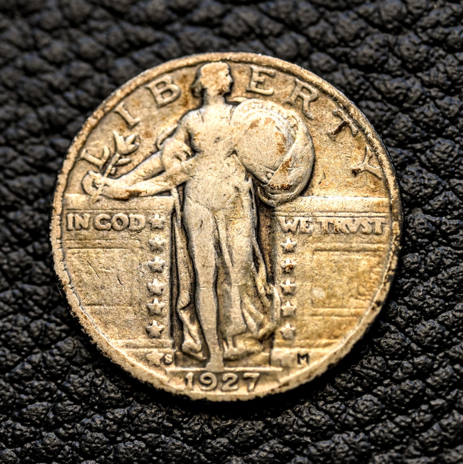 (ITM-7388) 1927-S Standing Liberty Quarter ~ Fine+ F+ Cndtn ~ COMBINED SHIPPING!