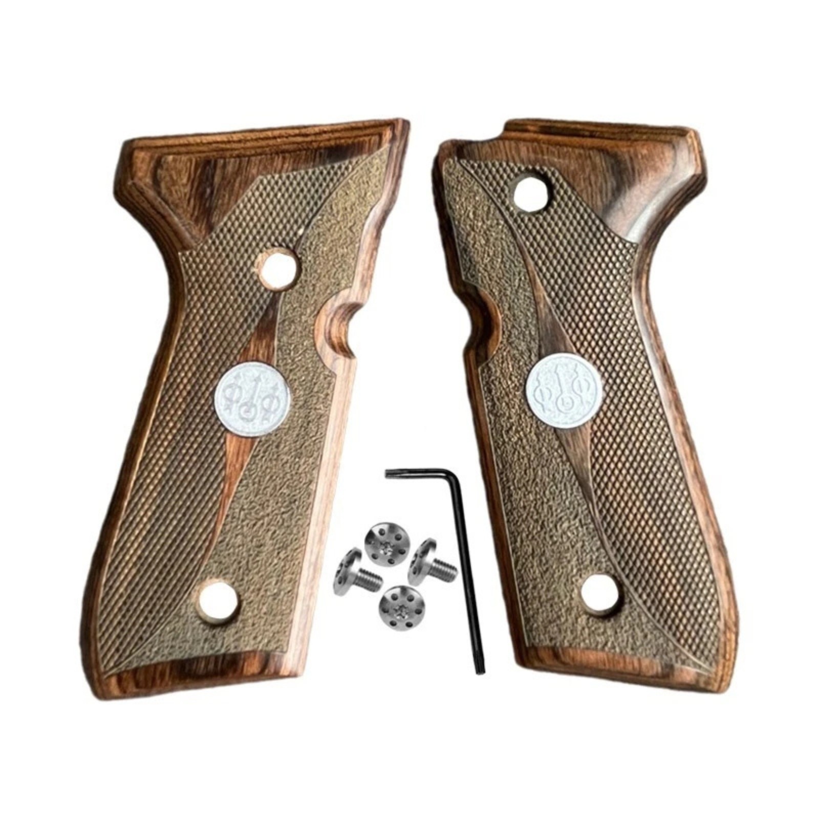Beretta 92 96 FS Tactical Wood Pistol Grips w/ Screws EDC Combat Upgrade