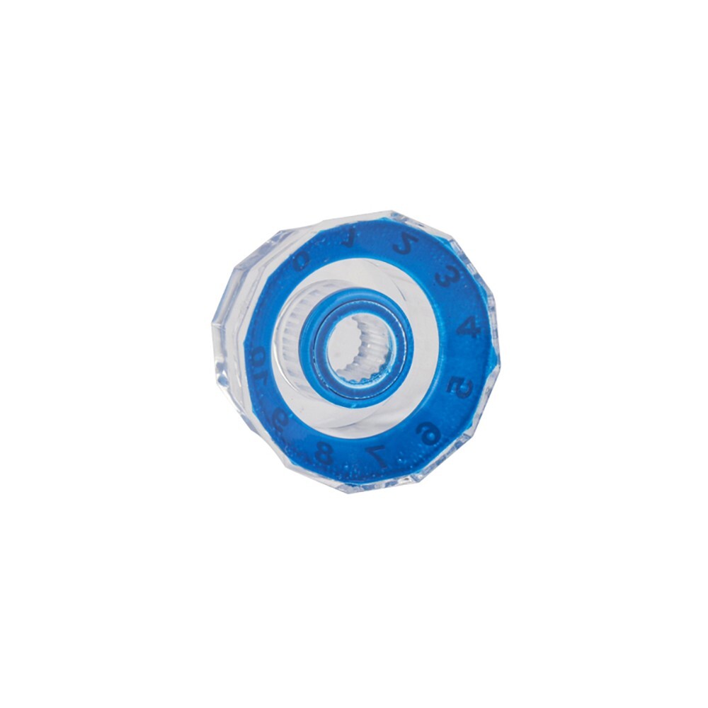 4x 12 Edge Blue Acrylic Bass Guitar Knobs Transparent Volume Tone Control Knobs