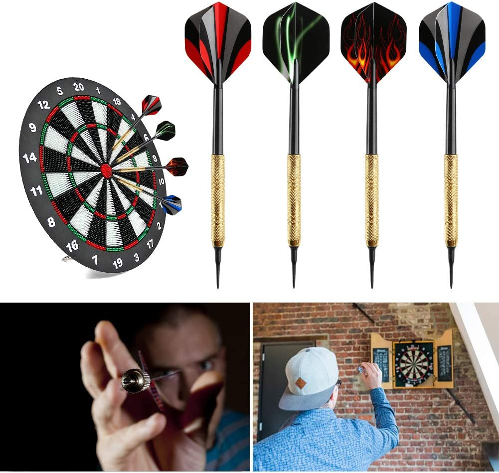 12 Pcs Darts Plastic Tip, Soft Tip Darts Set, 14G Plastic Tipped Dart, Attach Ex