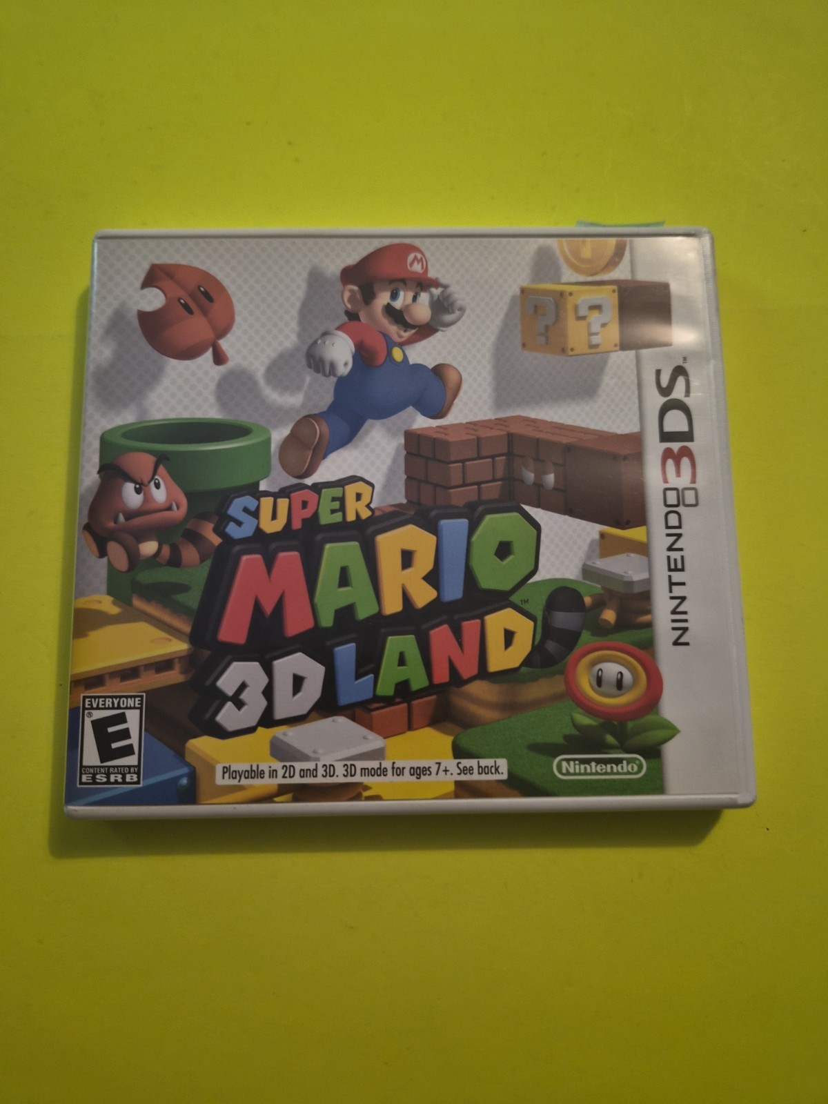 Nintendo 3DS Super Mario 3D Land CASE And Inserts ONLY NO GAME