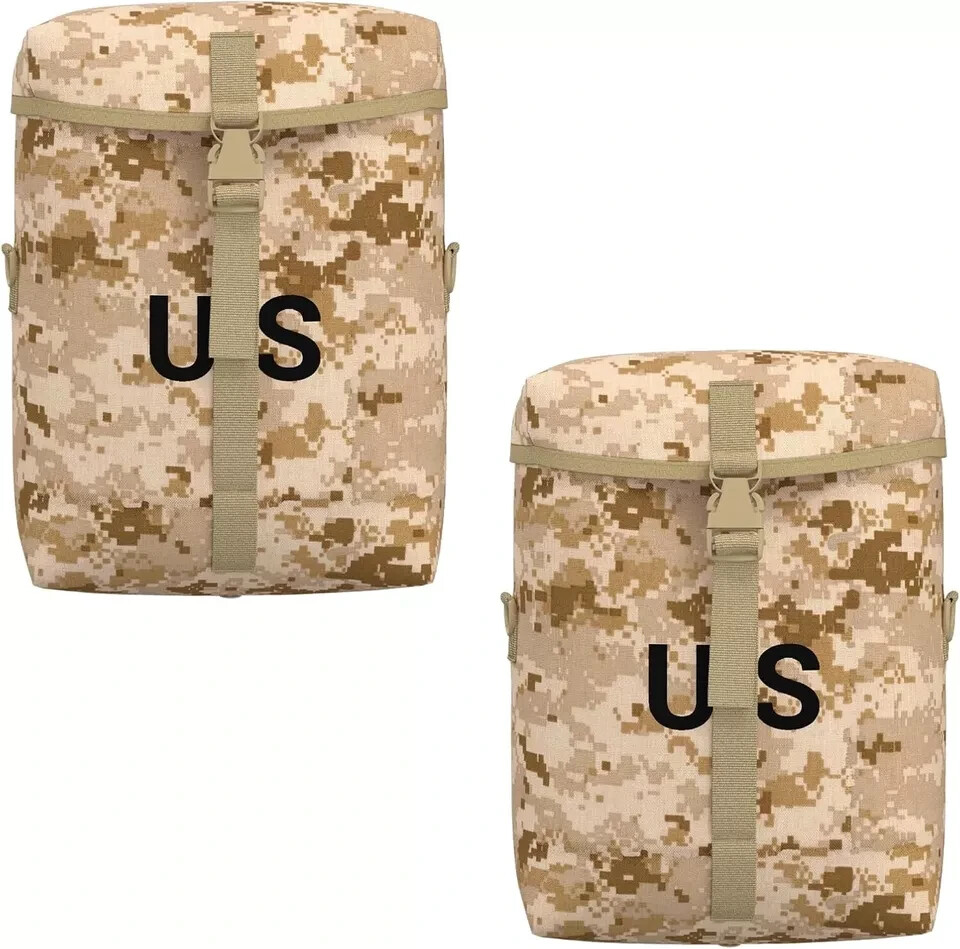 MOLLE Sustainment Pouches (2-Pack) MARPAT Desert Camo Utility Tactical Gear Bags