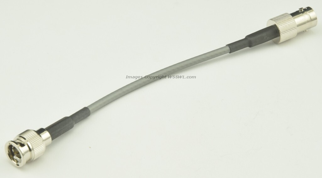 Datamax 75 Ohm BNC Male Female 6" 2735 DS-3 Type 735 Silver Plated Copper