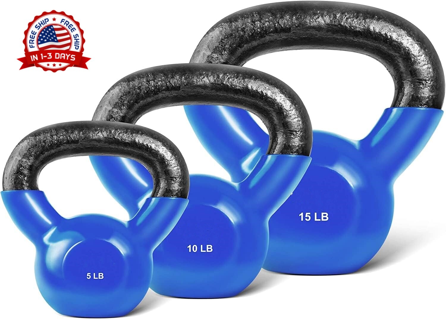 Juego De Pesas Rusas 3 Ejercicio 5 10 15 Libras LB Para Hacer Ejercicios En Casa