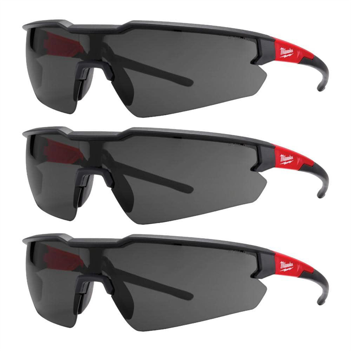 Milwaukee Tool 3PK Safety Glasses - Tinted Anti-Scratch Lenses