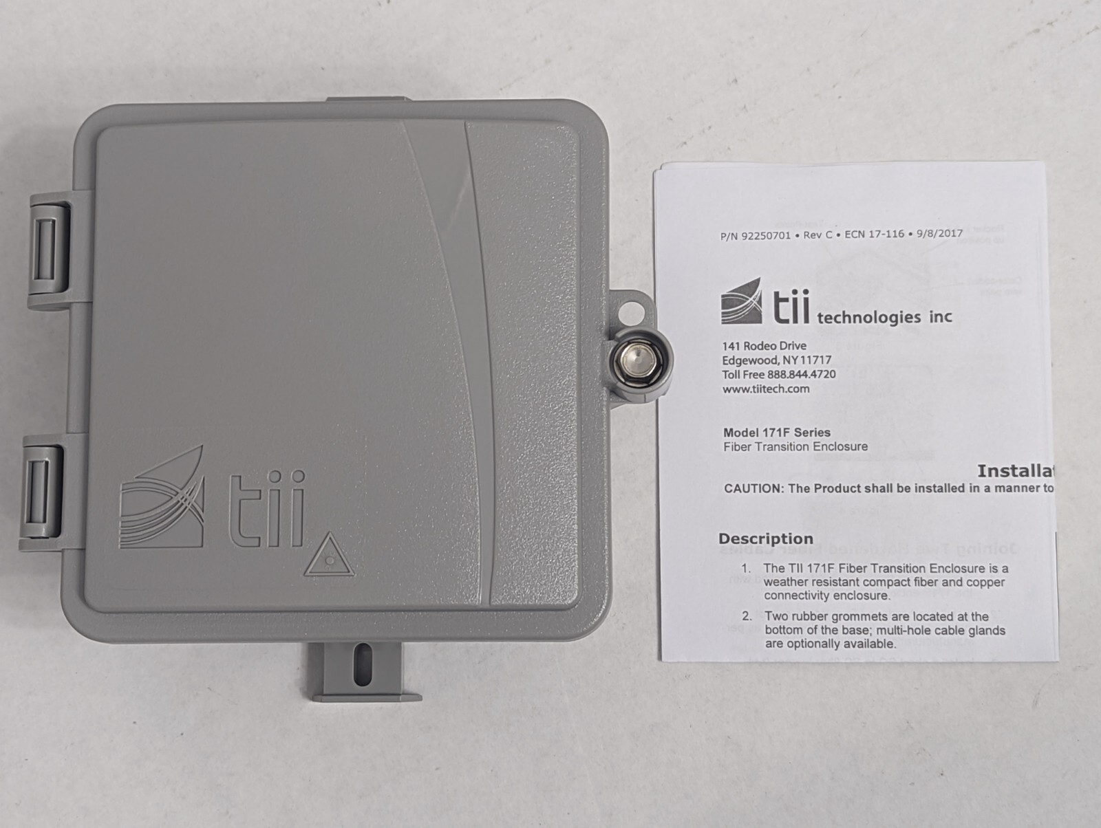 Caja de Empalme de Fibra Óptica para Montaje en Pared Tii 171F-01-0-0