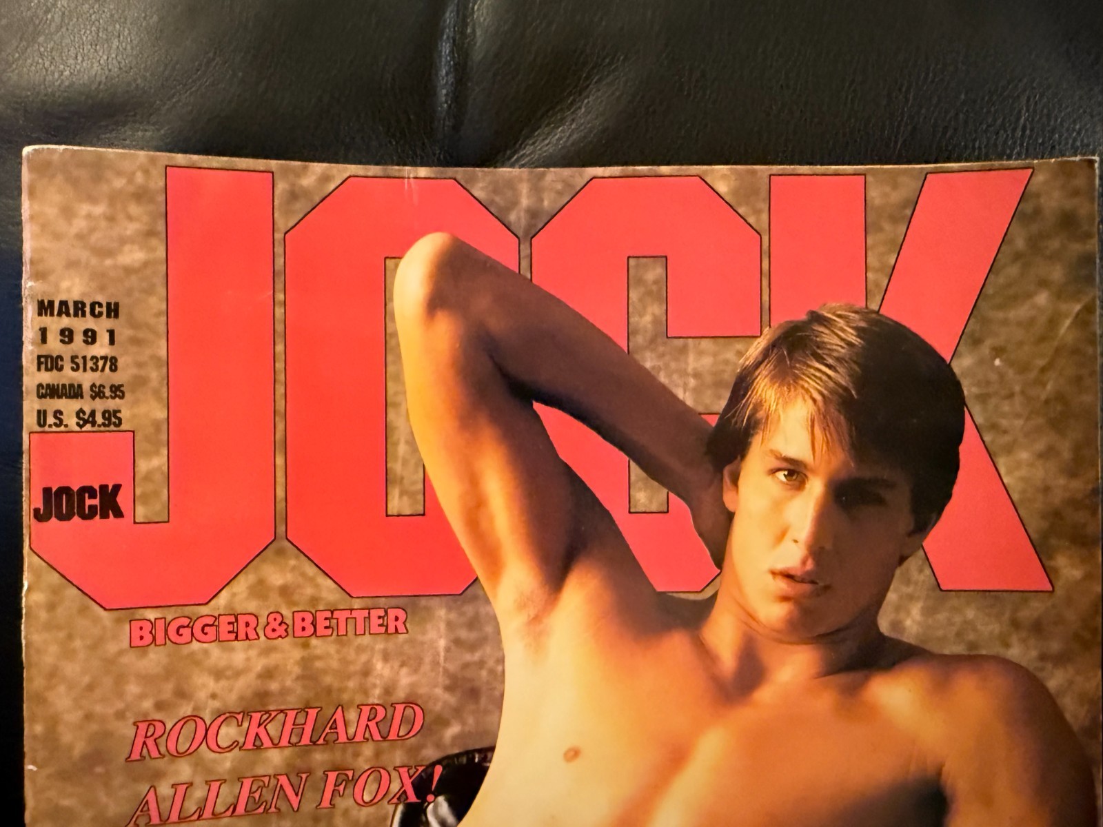 Jock Magazine 3/91 vintage gay interest male pinups Allen Fox