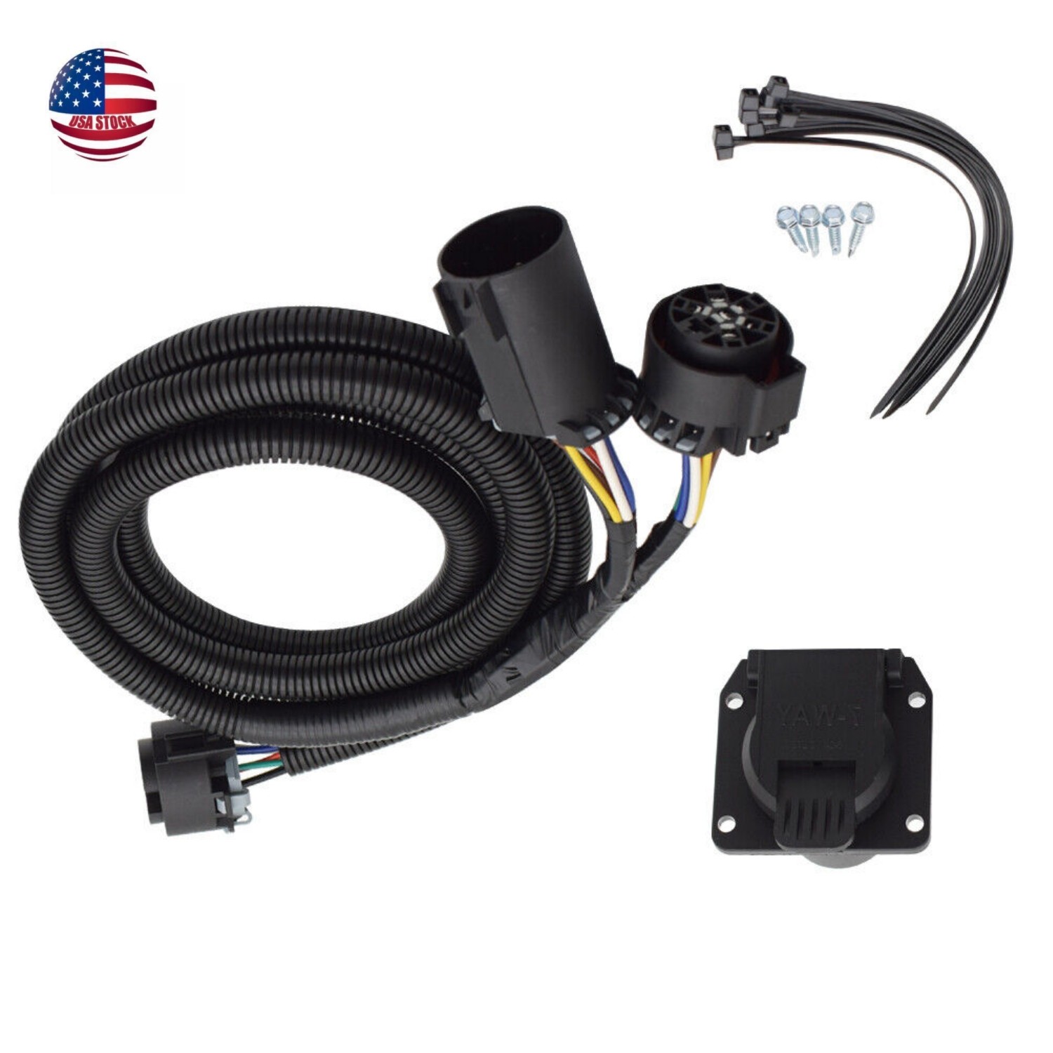 HC3Z-15A416-A Truck Bed 7Pin Trailer Wiring Harness Extension for F350 F550 USA