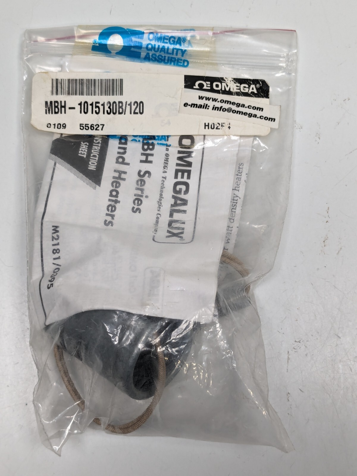 NEW Omega Omegalux MBH-1015130B/120 Insulated Band Heater 1" Barrel Dia. 130W