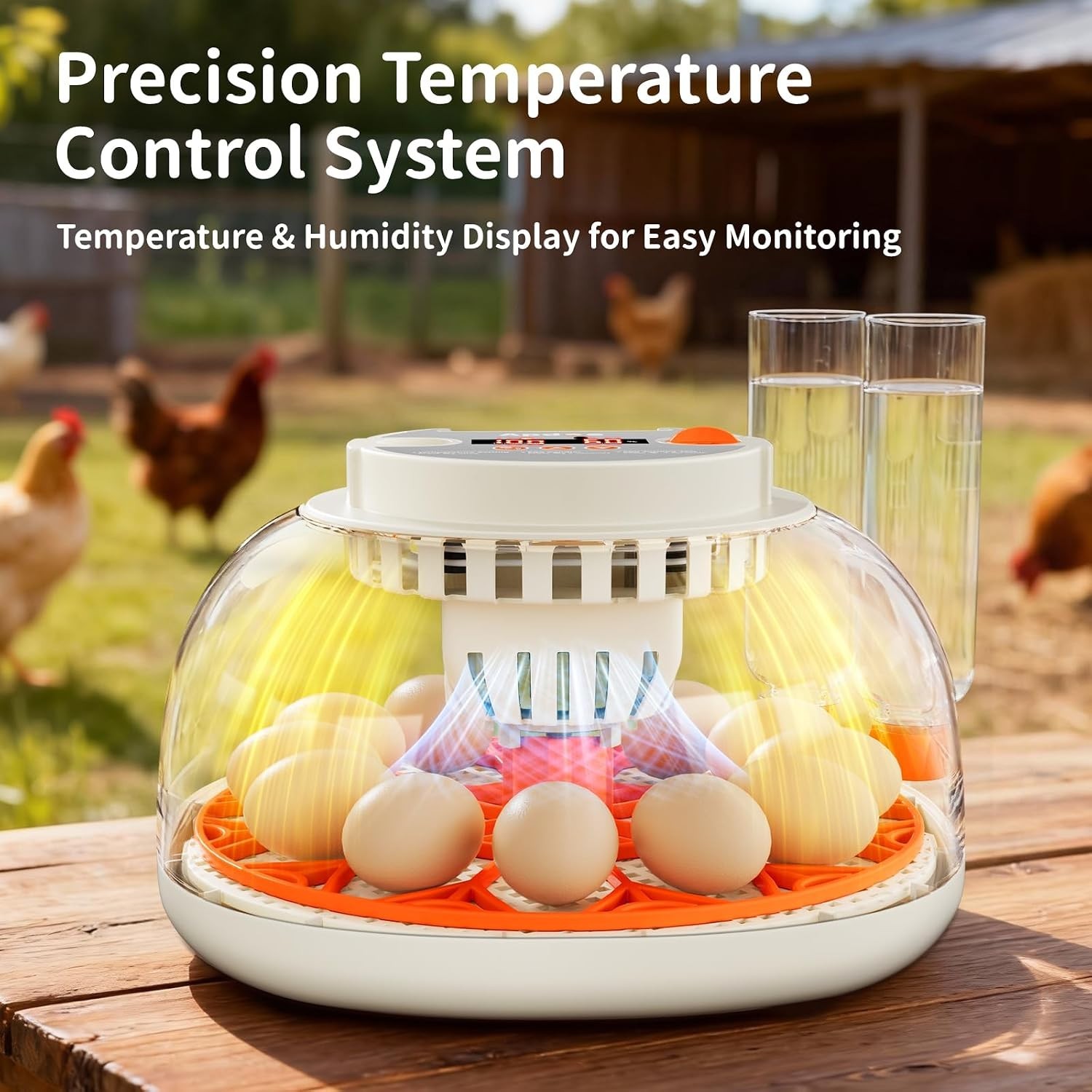 Automatic Egg Incubator for Chicken & Duck Eggs