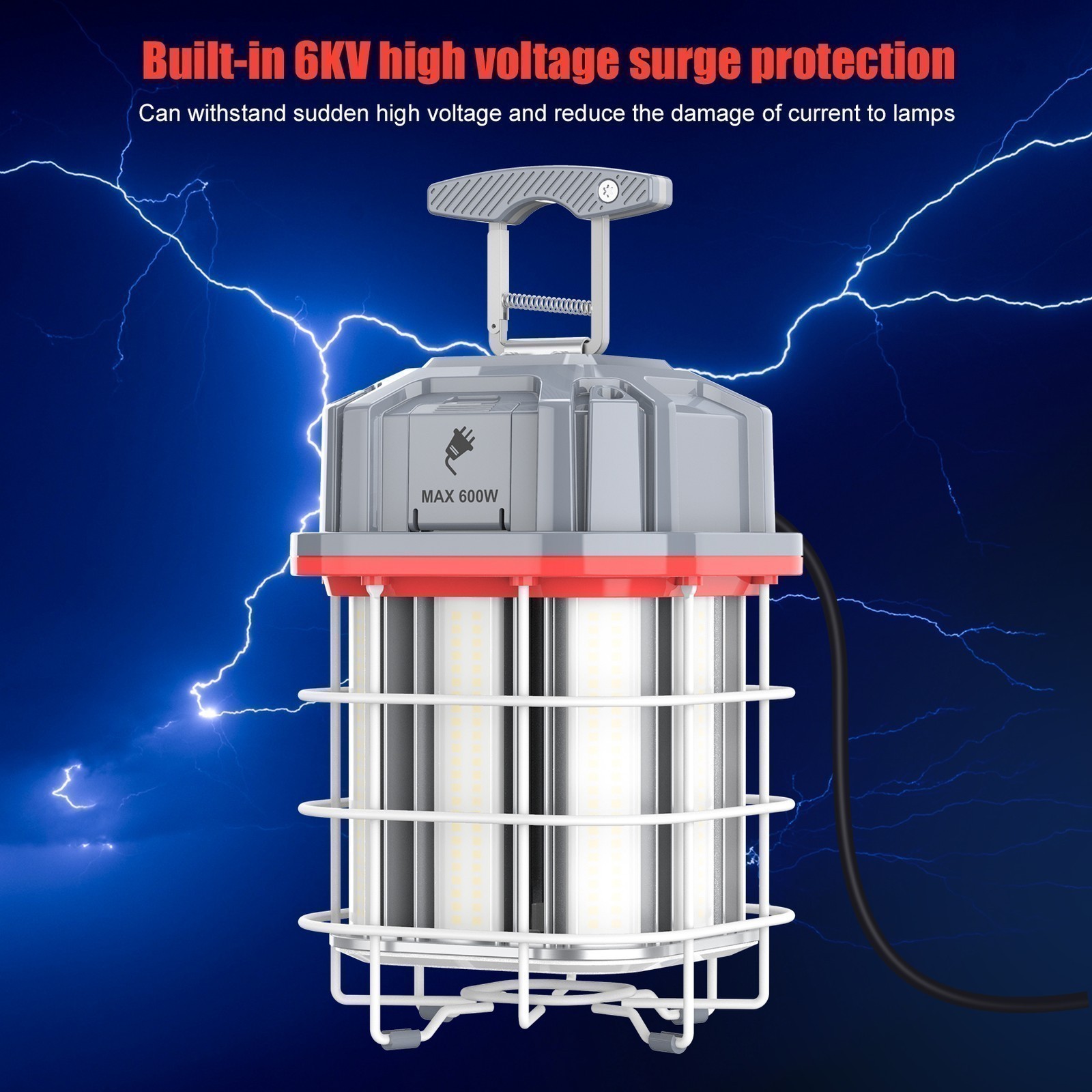 100W Led Temporary work light Construction Jobsite light 5000K Daylight Linkable
