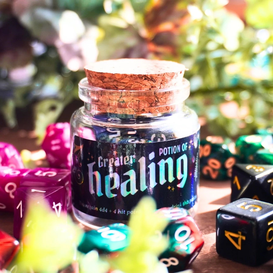 Mystery Potion Dice Bottle Set | Holographic