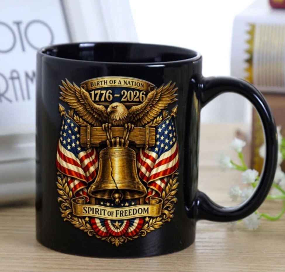 USA 250th Anniversary Coffee Mug 1776–2026 Double-side