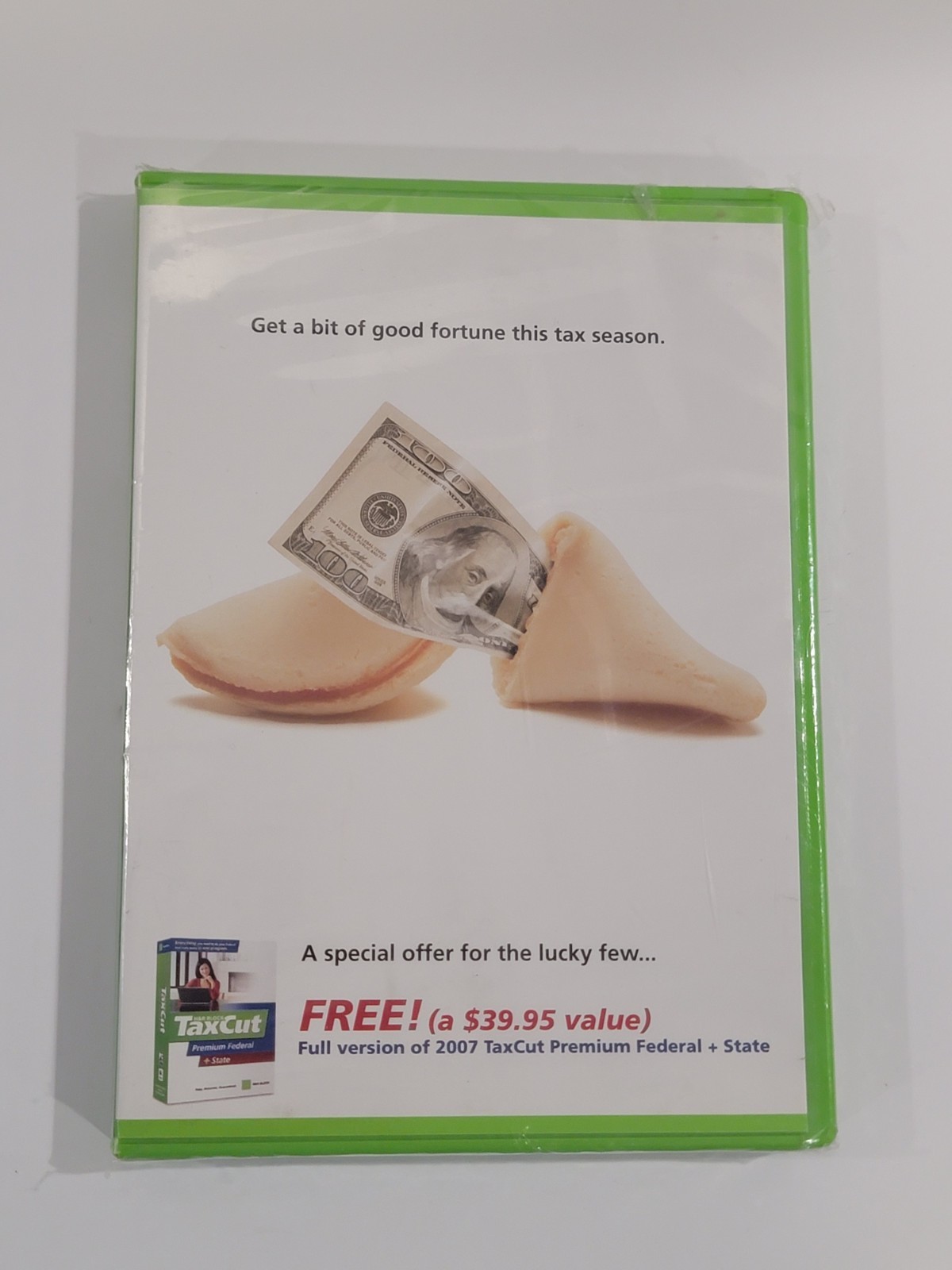 2007 H&R Block Tax Cut Premium Federal & State Taxes PC CD-ROM - NEW SEALED