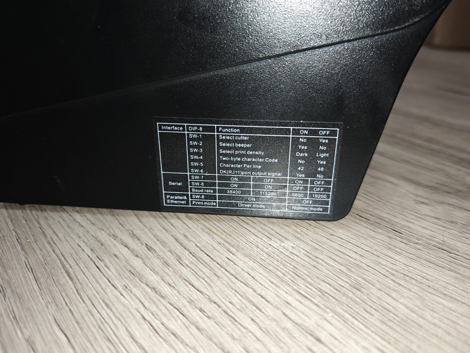 Senor TP100 POS Receipt printer With AC Adapter ESC/POS USB Ethernet Serial