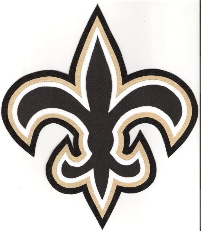 HUGE SAINTS IRON-ON PATCH - 8.5" x 9.5" Many colors available