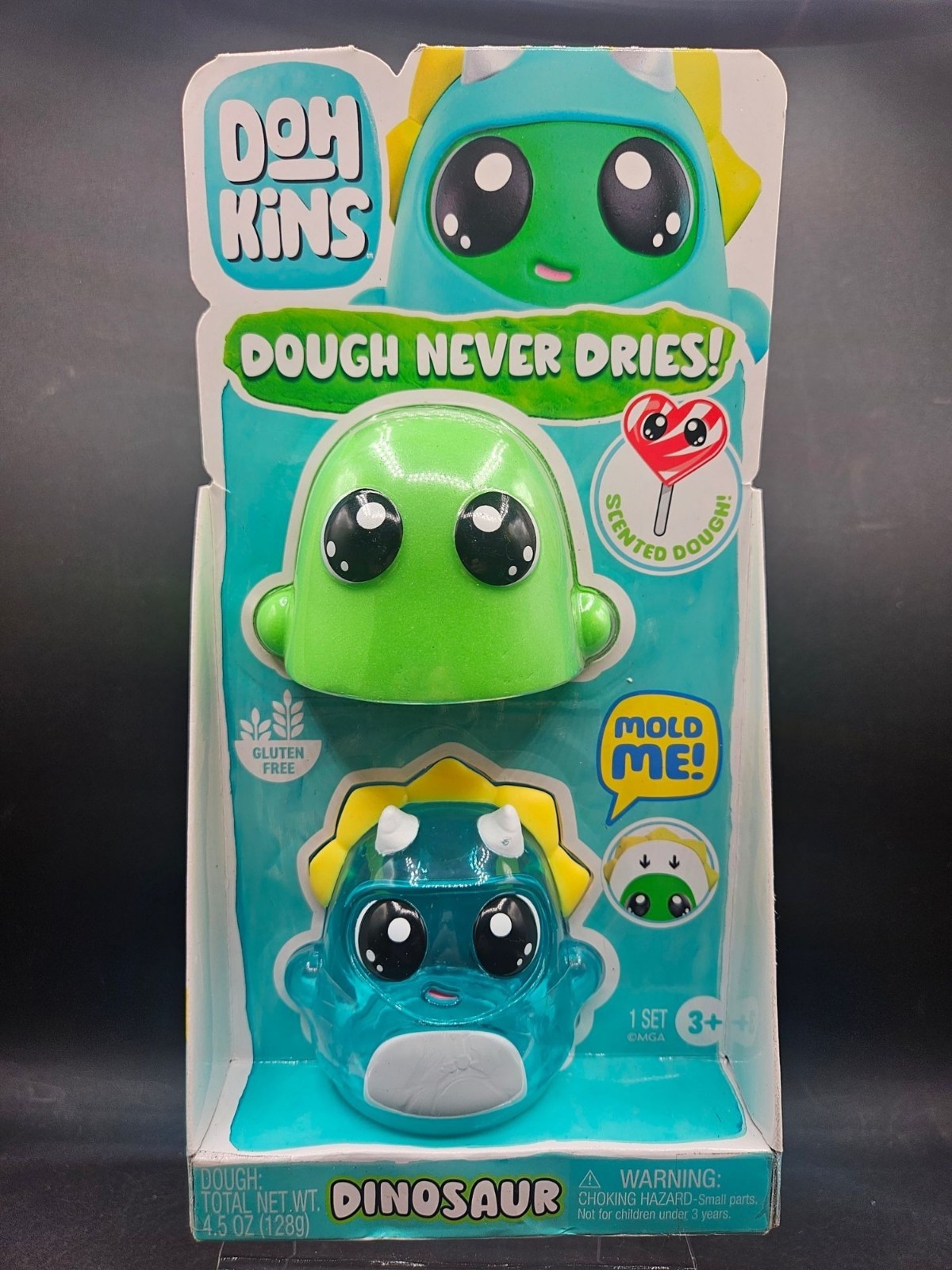 Doh Kins Dough Never Dries Dinosaur Mold Set Scented