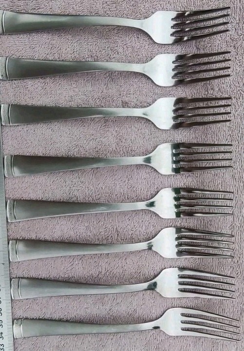 44pc Cambridge Gratitude Sand Stainless Flatware Complete service for 8+Serving