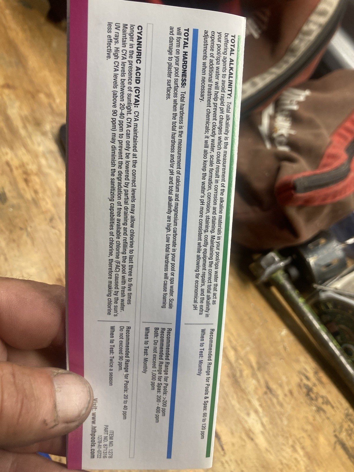 6-Way Pool Test Kit