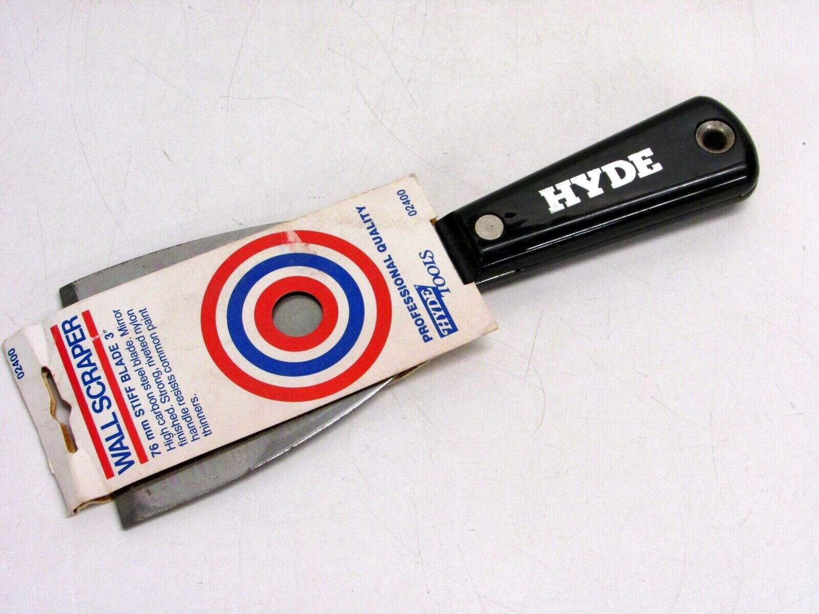 VINTAGE HYDE STIFF BLADE SCRAPER #02400, WALL SCRAPER