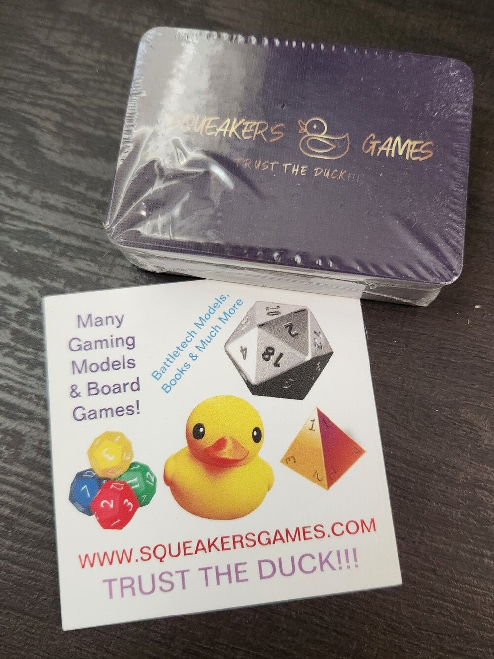 Squeakers Games Mini Playing Cards full deck (*See Per Order Flat Rate Shipping)