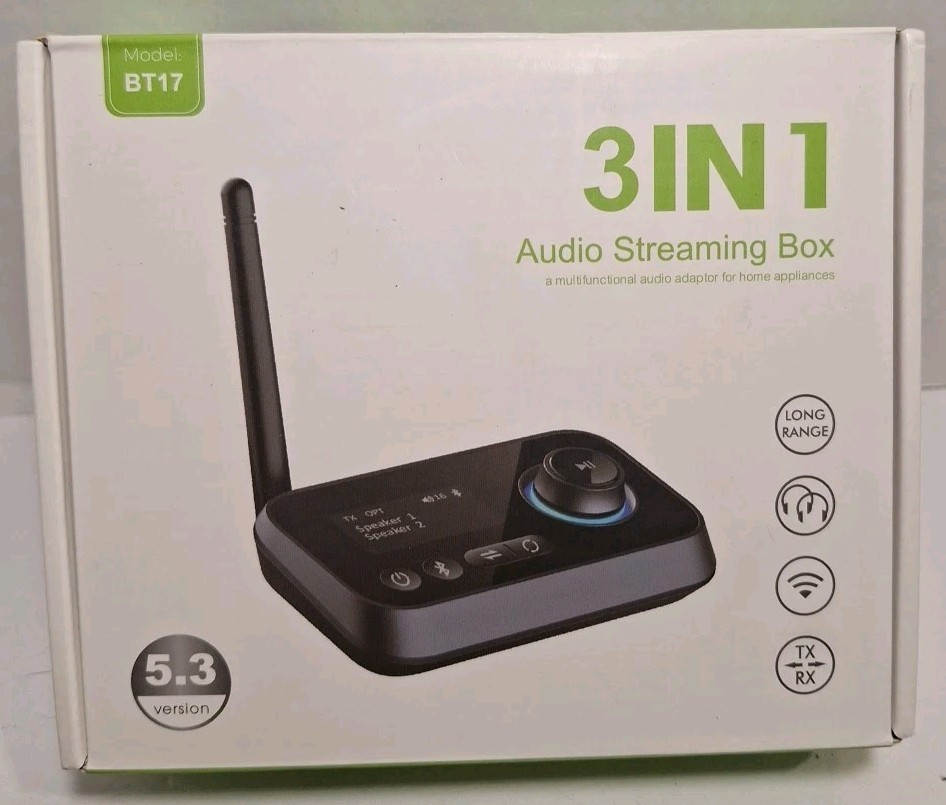 3 In 1 Audio Streaming Box BT17 Audio Streaming Box 5.3 Version (Open Box)