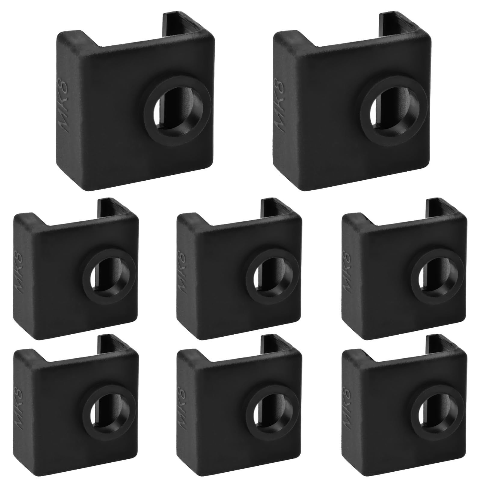 3D Printer Silicone Sock 8Pcs Hotend Heater Block 8 Pcs