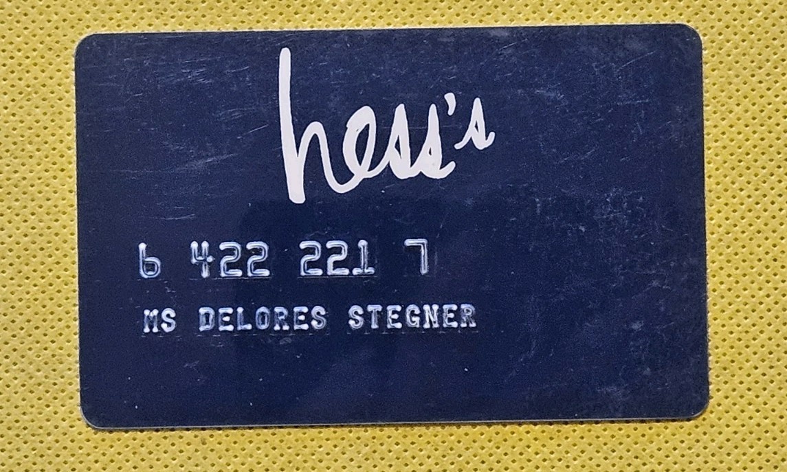 Hess's Credit Card ~ exp ? ~ our CC933