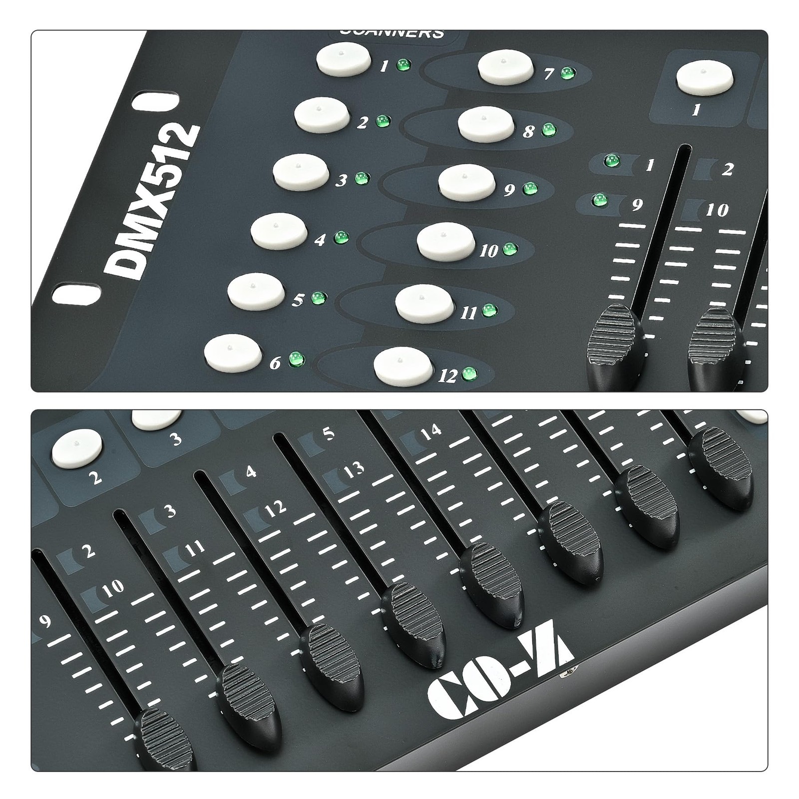 CO-Z 192 DMX 512 Stage DJ Light Controller Lighting Mixer Board Console Black