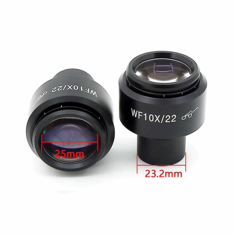 Biological Microscope 10X Wide Field High Eye Point Eyepiece 23.2mm Mounting 1PC