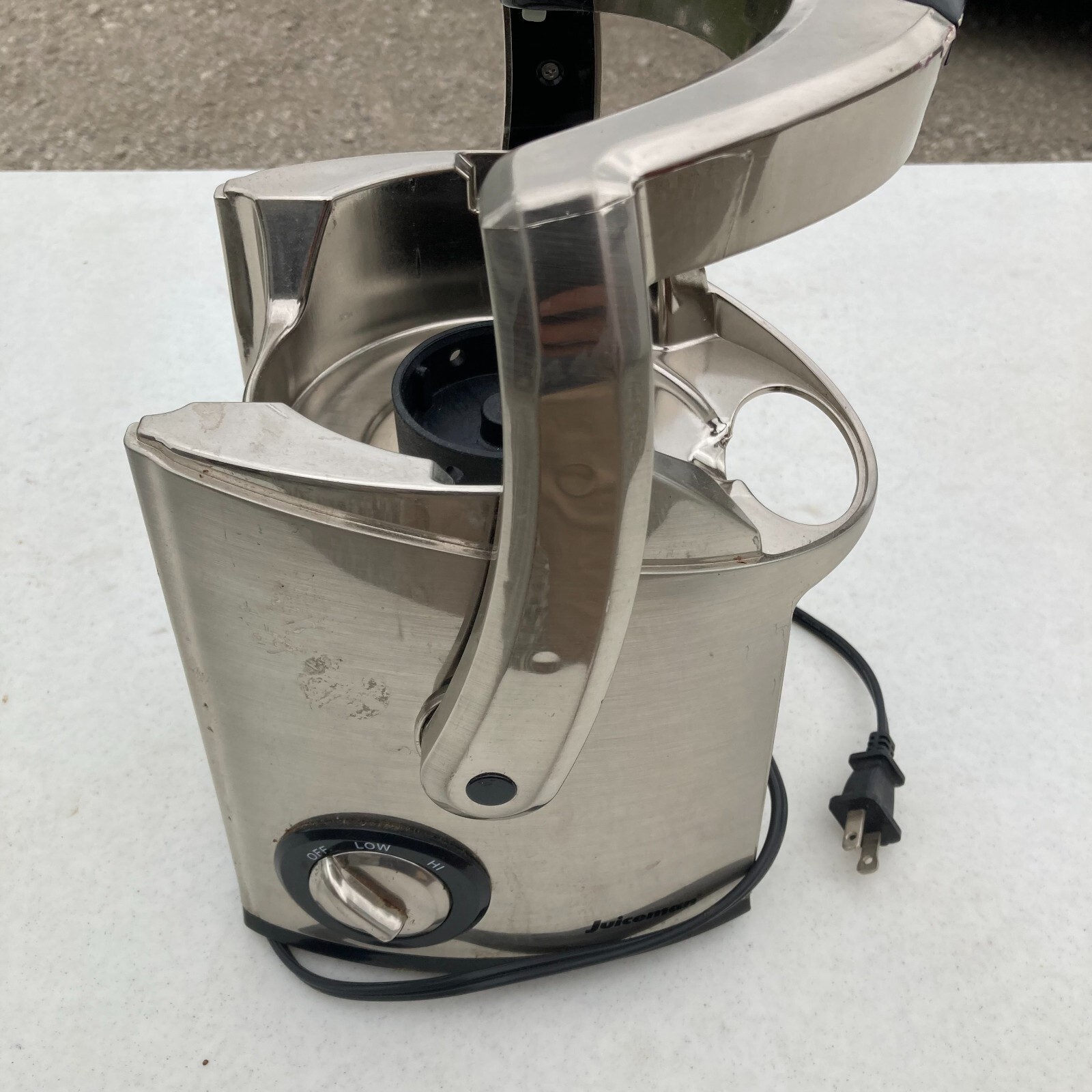 Juiceman Juicer JM400 Replacement Part Only MOTOR BASE UNIT Tested Works Silver