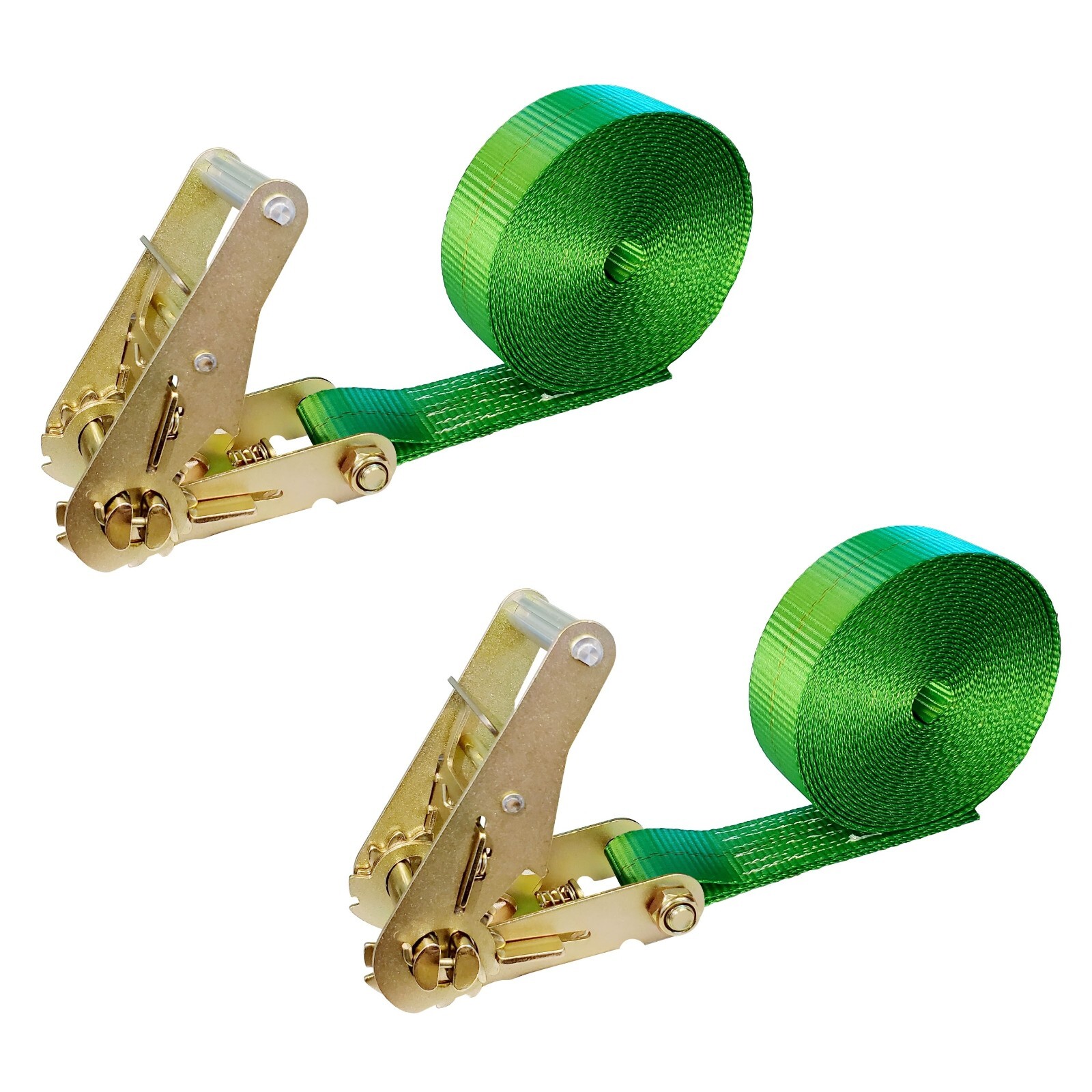 USA 2 Pack 2" x 20' Utility Heavy Duty Motorcycle Endless Ratchet Tie Down Strap