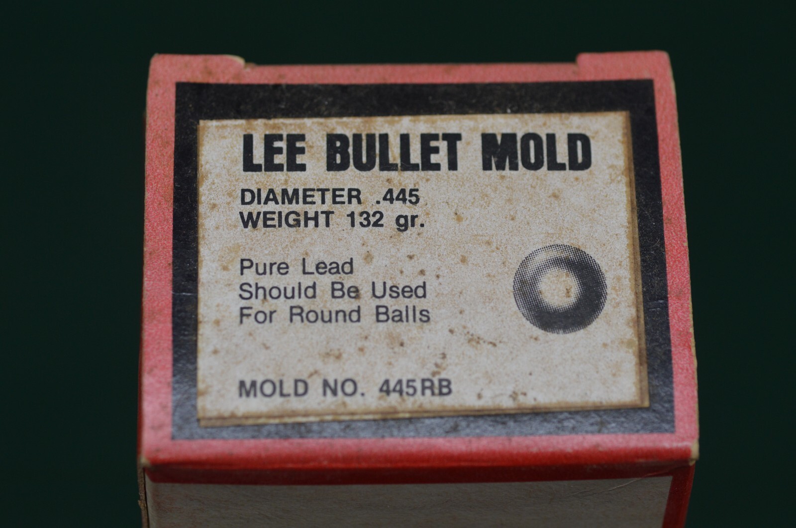Lee Bullet Mold Number 445RB  .445  132 Grain Round Ball