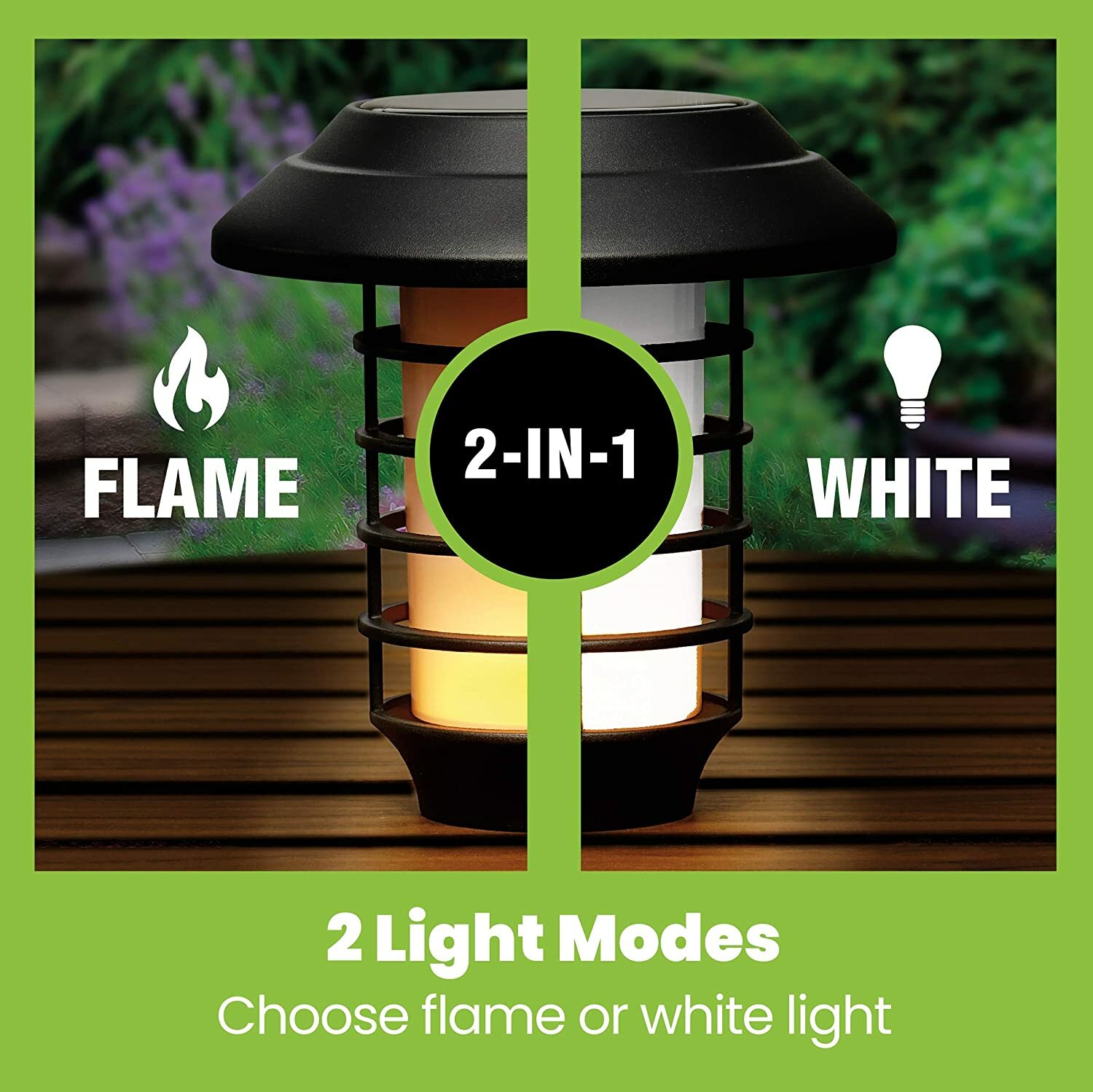 Bell + Howell Outdoor Solar Powered 2-in-1 Pathway and Garden Lights - 4 Pack