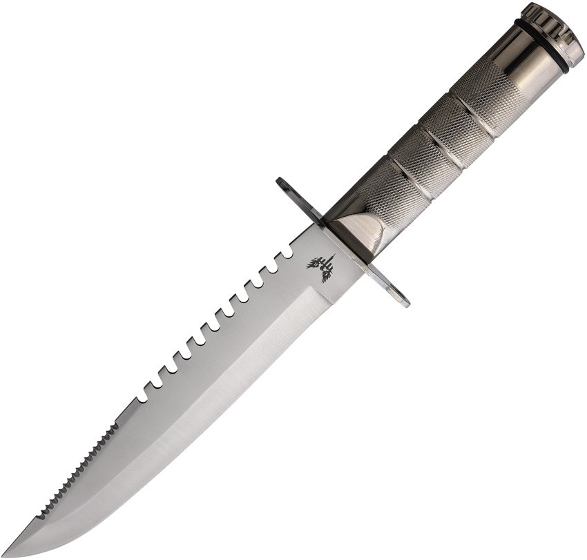 Combat Ready 8.38" Survival Knife Stainless Blade Aluminum Handle CBR377