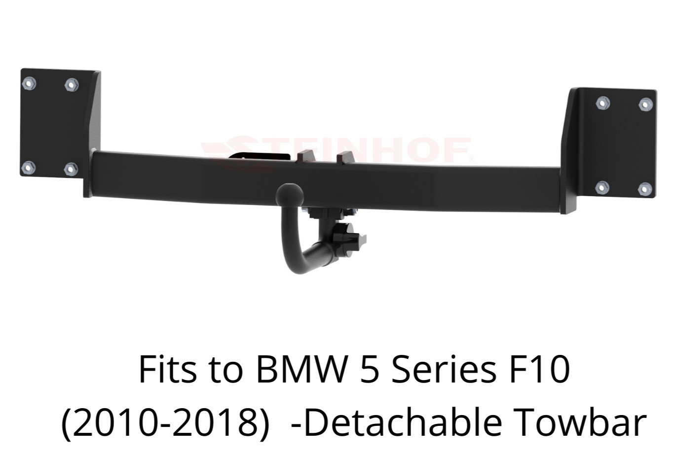 DETACHABLE Tow Bar For BMW 5 Series F10 (2010-2018) & 13 Pin Bypass Relay - B065