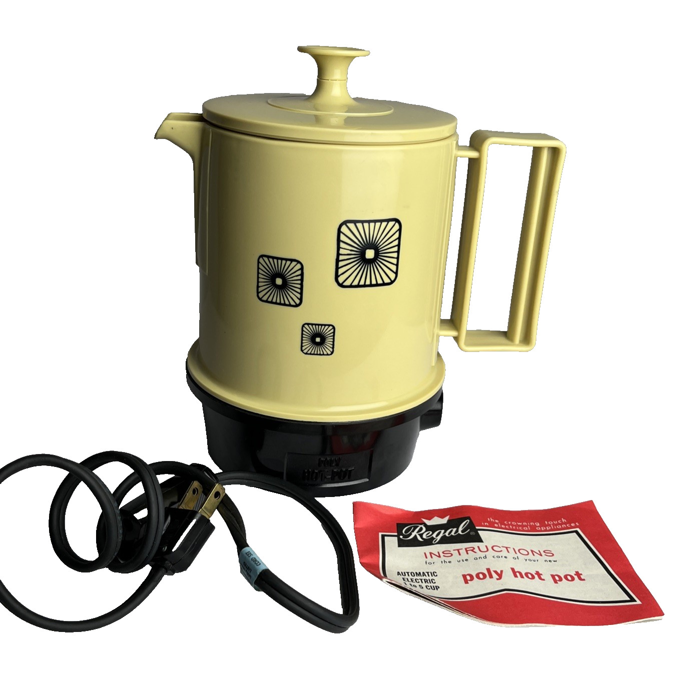 VTG Regal Harvest Gold 5 Cup Insta Hot Automatic Poly Hot-Pot 7427 TESTED/WORKS